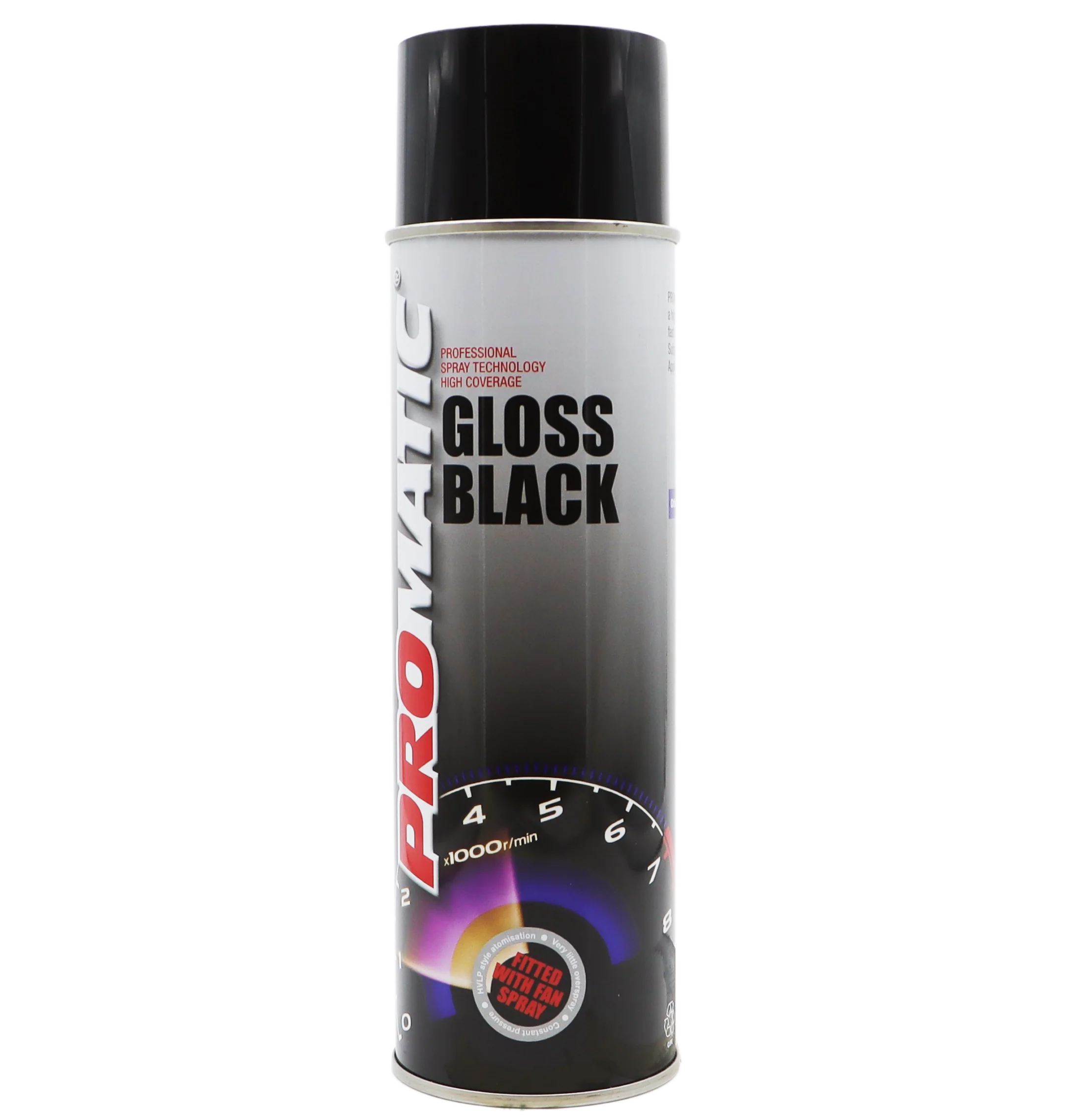 Promatic Gloss Black 500ml Aerosol