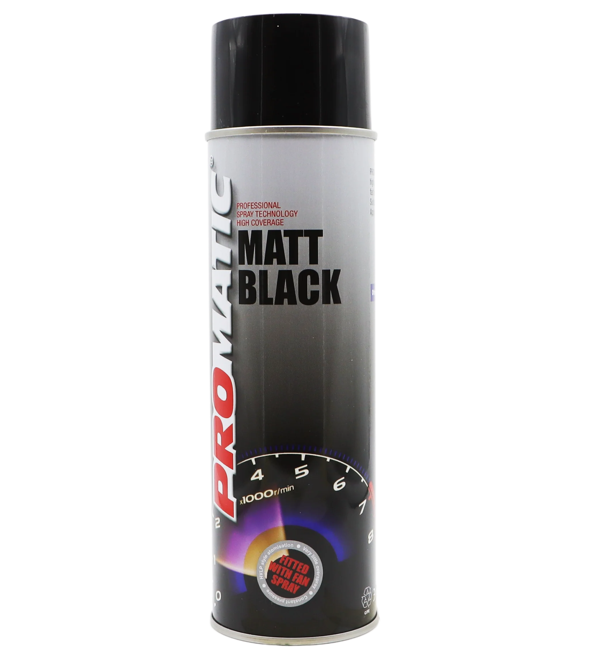 Promatic Matt Black 500ml Aerosol